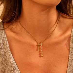 BEST SELLERS luxury layered tennis choker necklace – 18k gold pvd stainless steel (复制) (复制)
